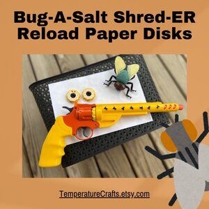 Bug-A-Salt Shred-ER Reload Paper Disks | 200-Pack Low-Mess Reloading Solution